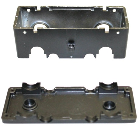 Gearbox w/ Bottom Plate - Metal (G SCALE 38/55 TON SHAY)